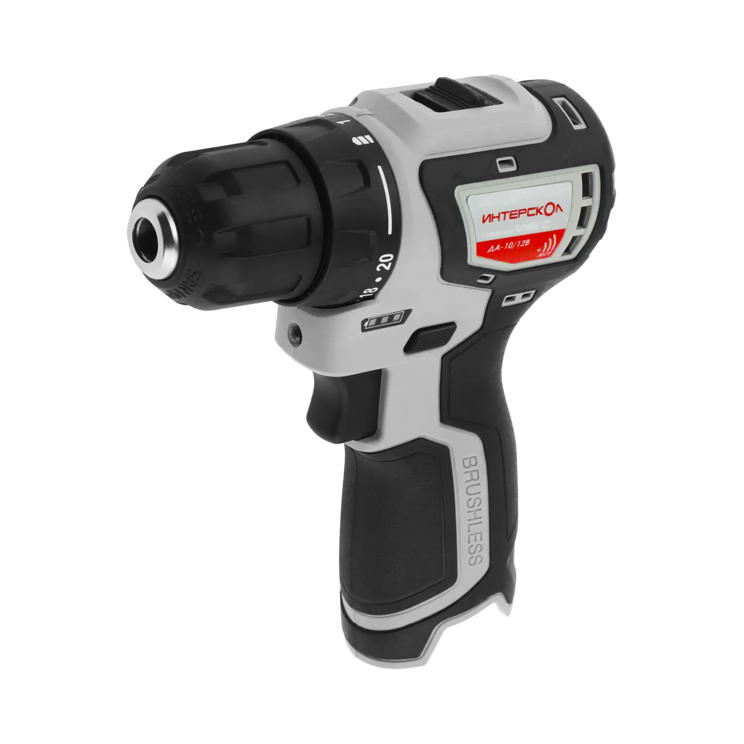 Бесщеточная профессиональная аккумуляторная дрель-шуруповерт ИНТЕРСКОЛ МиниМАКС ДА-10/12В 36